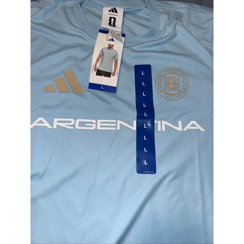 Adidas FIFA Argentina Jersey Tee Size Large NWT